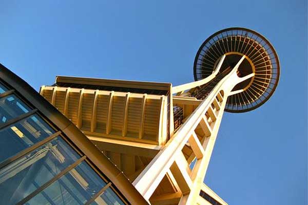 Space Needle with city view